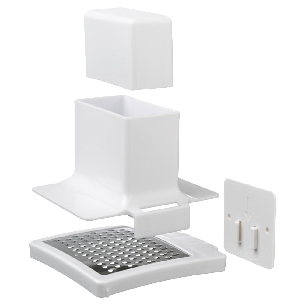 Wall Bathroom Soap Holder Shower Dish Tray for Rack with Grinder Self Draining