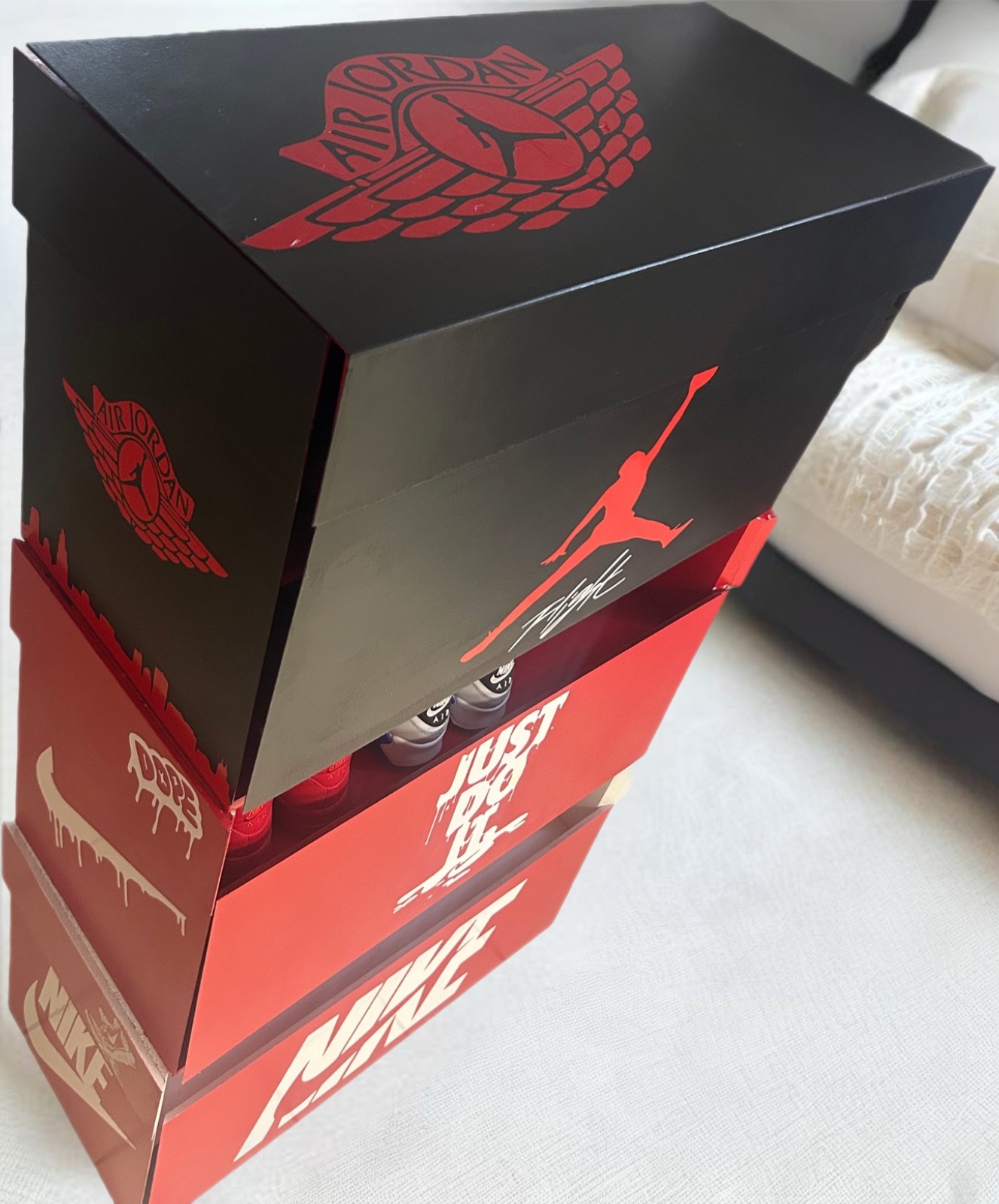 Custom Nike Jordan LeBron Sneaker Storage Box