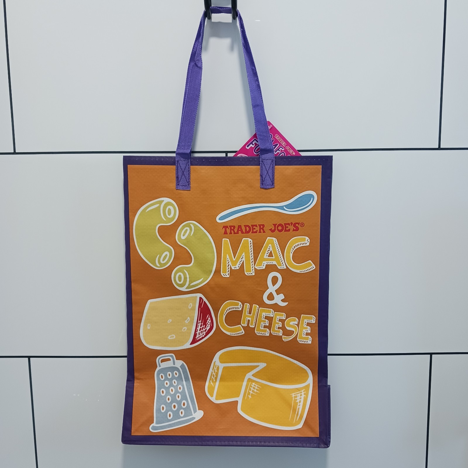 Trader Joe’s PB&J/Mac & Cheese Reusable Shopping Tote, Collectible Eco Fun! 😁
