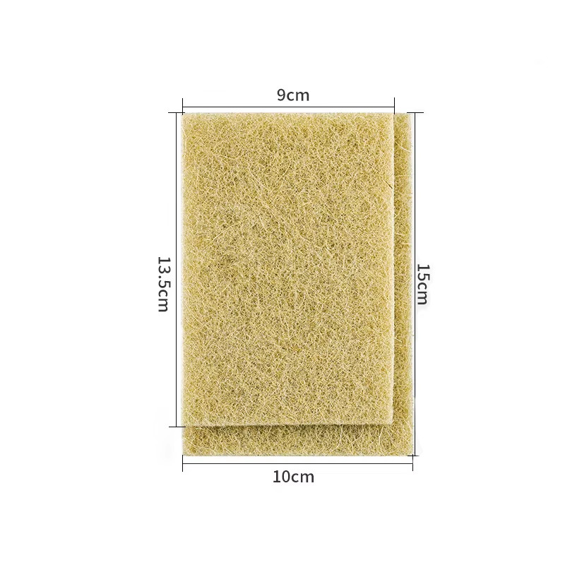 5/10/20PCS Sisal Microfiber Sponge Eco-Friendly Natural Fiber Sponges Kitchen Di