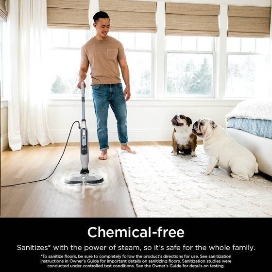 Shark Steam & Scrub Steam Mop, with Steam Blaster Technology, Scrubbing and Sani