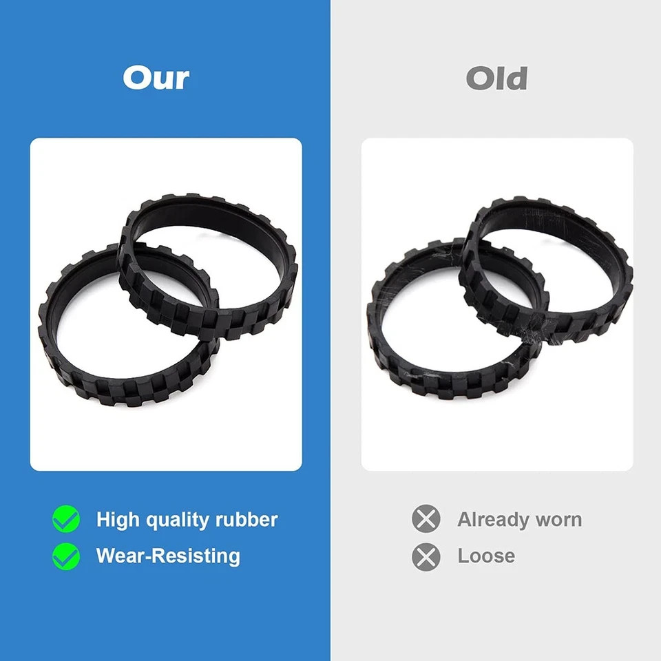 Anti-Slip Rubber Wheel Tires for iRobot Roomba 500 600 700 800 900 i7 S9 E5