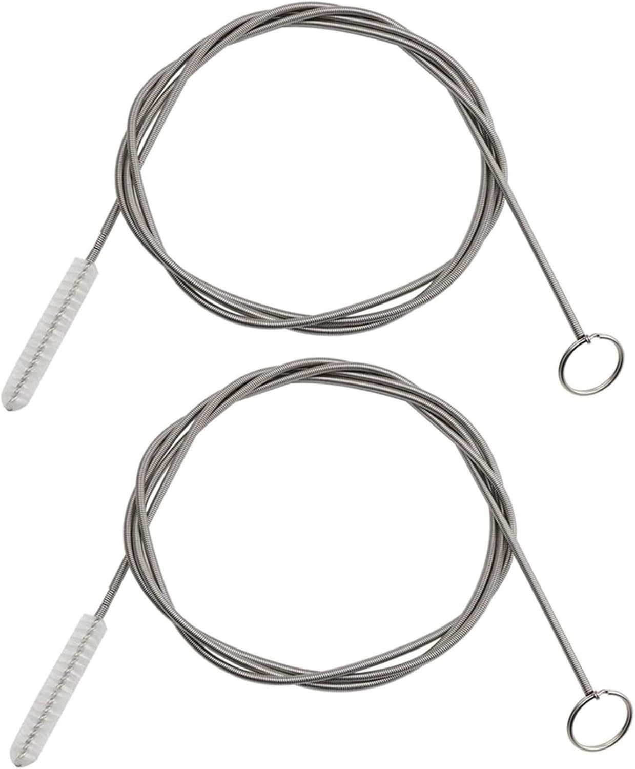2 Pack 60 Inch Long Flexible Tube Cleaning Brush, Stainless Steel and Nylon