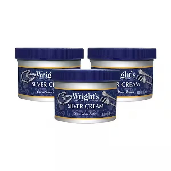 Wright’s ( 3 Pack ). Silver Polish Cream Cleans, Shines & Restores Ready to Use