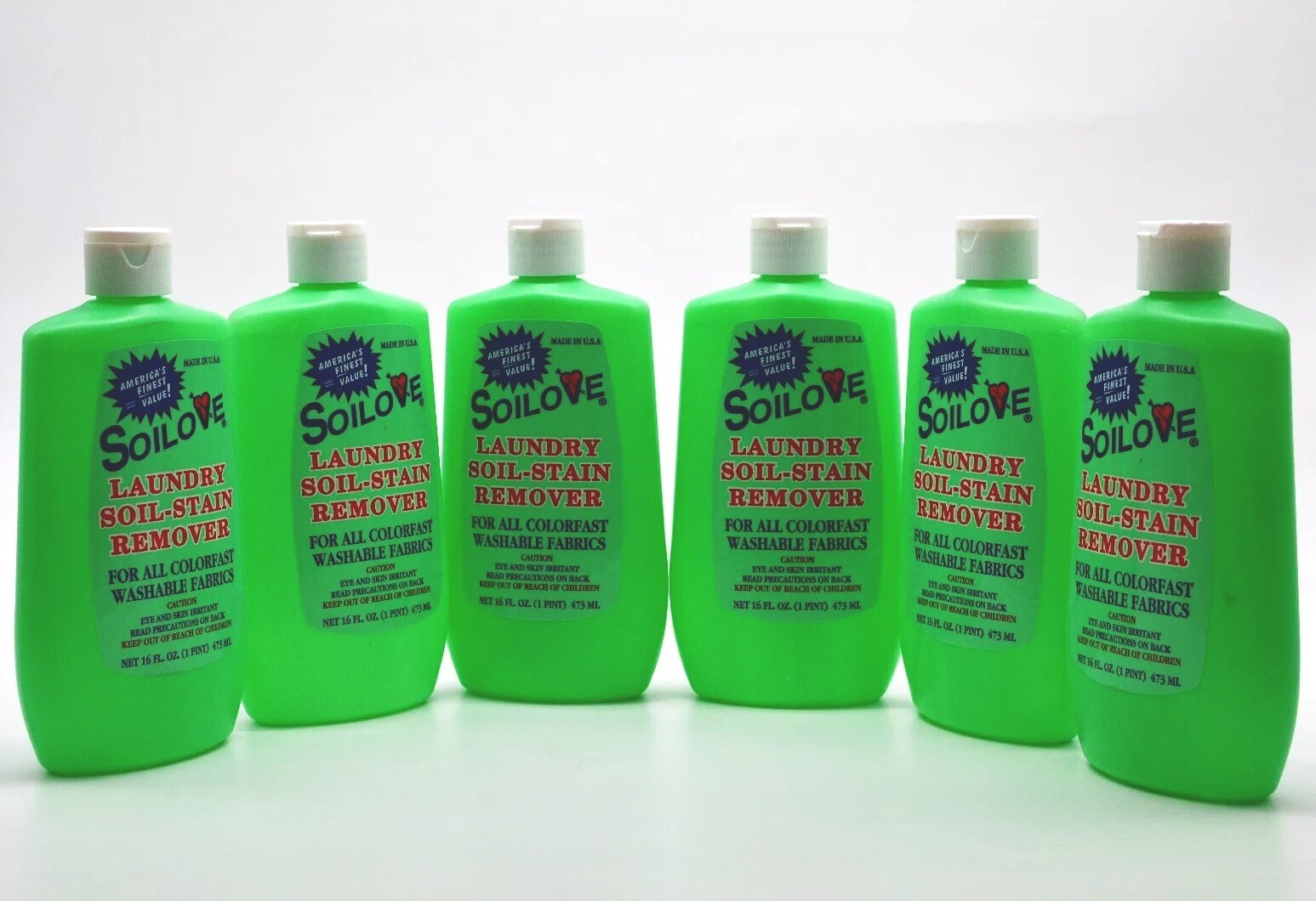 Soilove Laundry Soil-Stain Remover 16oz 3 / 6 / 9 Packs ( Made in USA )