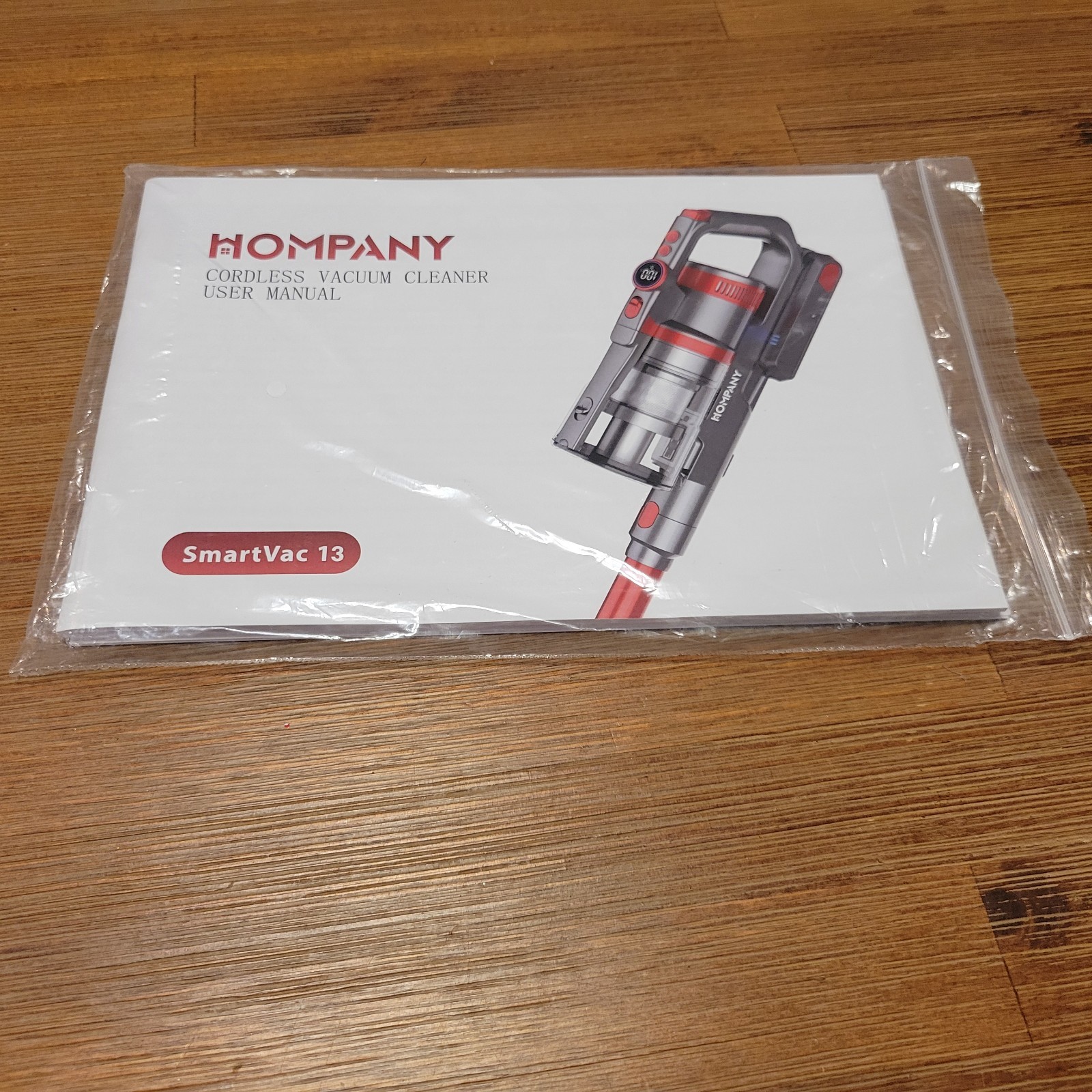 Hompany SmartVac 13 Vacuum Cleaner Instruction Manual Quick Start User Guide