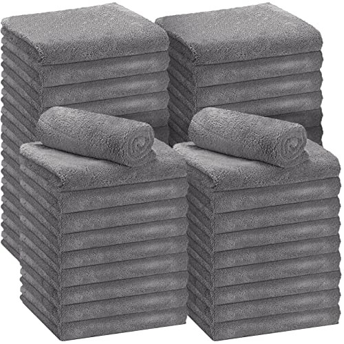 Pcs Microfiber Car Towels, 500 GSM Edgeless Plush | lint 16 x 16 Inch 30 Gray