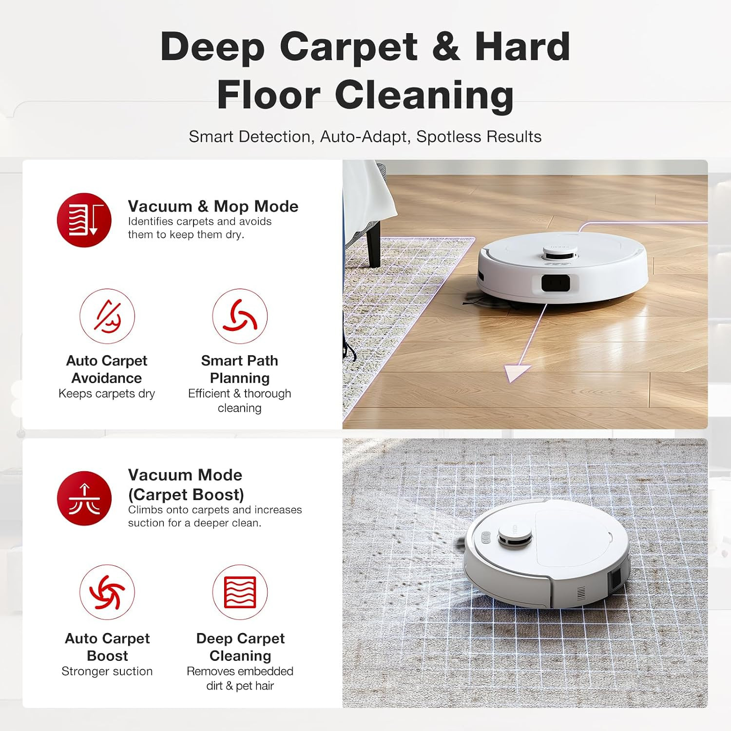 C14 PRO plus Robot Vacuum and Mop with Auto Emptying Station, 45 Days Hands-Free