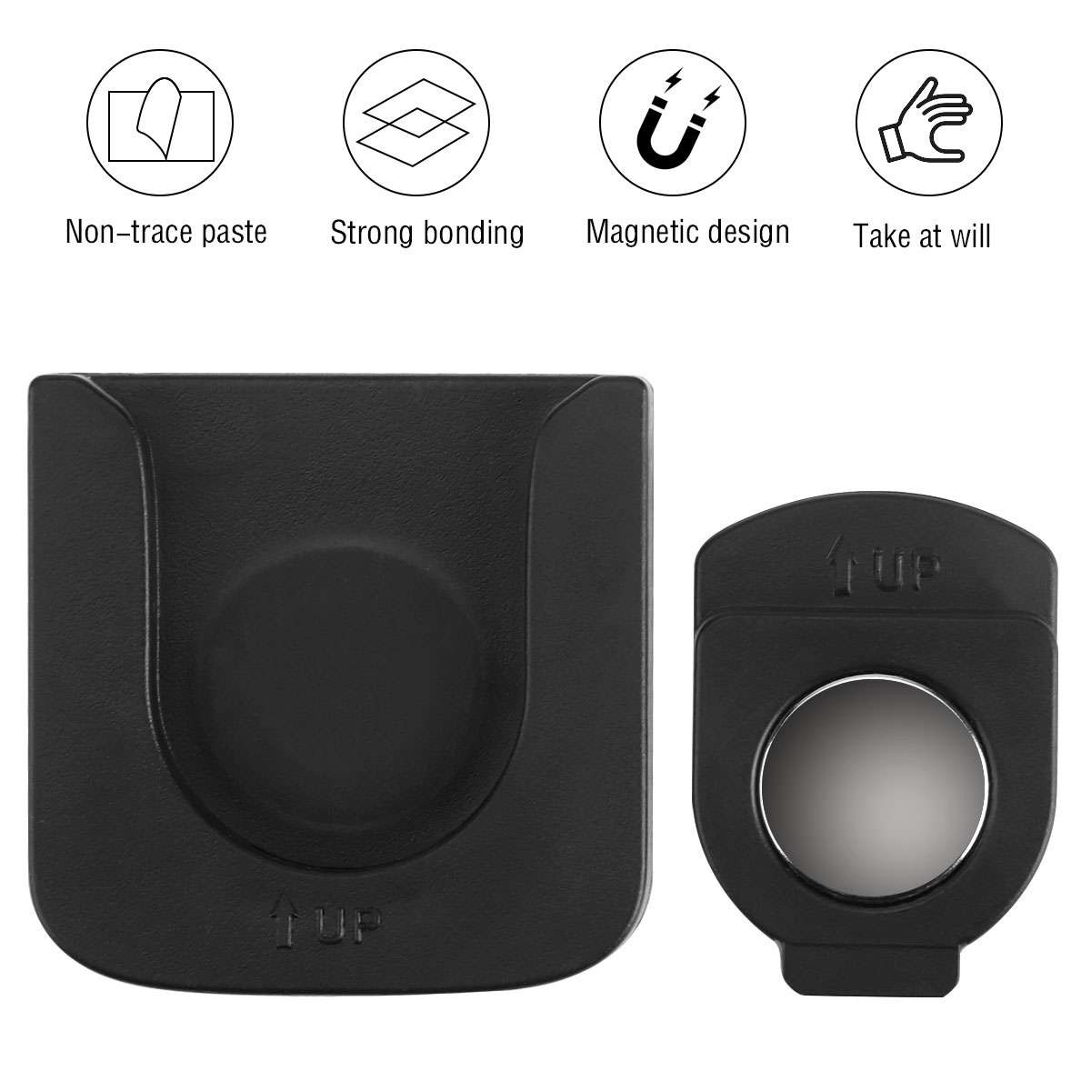2in1 Set Remote Control Holder for Wall Magnetic Self-Adhesive Remote Organizer
