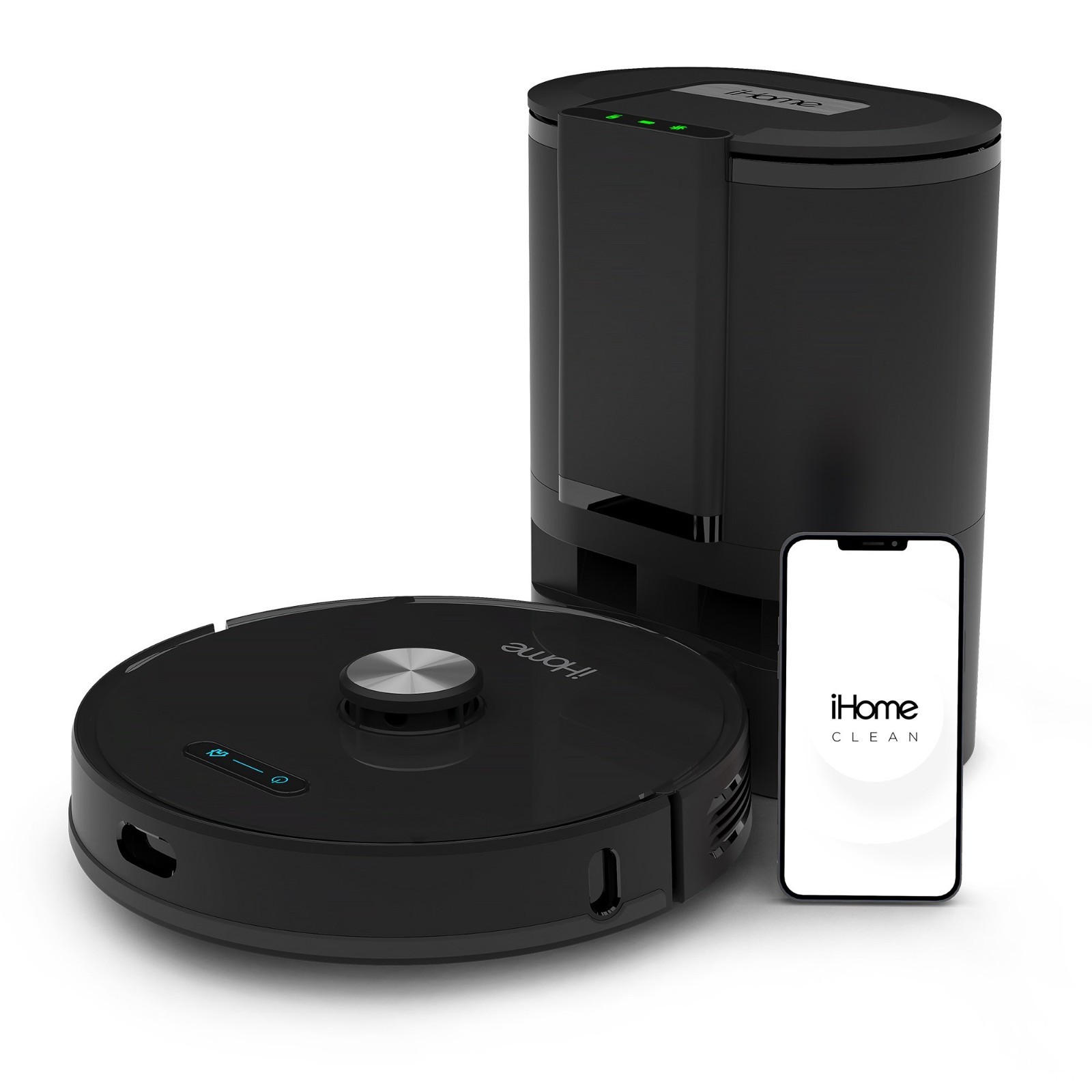 iHome AutoVac Nova Self Empty Robot Vacuum and Mop, Laser and HomeMap Navigation