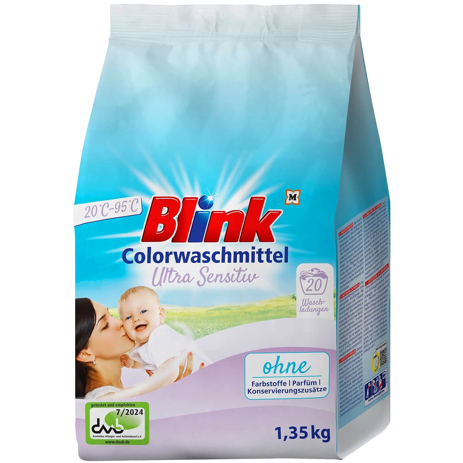 Blink Color Detergent 1.35 Ultra Sensitive 22WL Without Dyes & Perfume