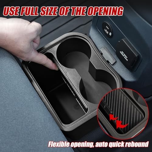 Mabett FT23060111 Trash Can Cup Holder Fits Ford Maverick 2022-2026 3.5L Black