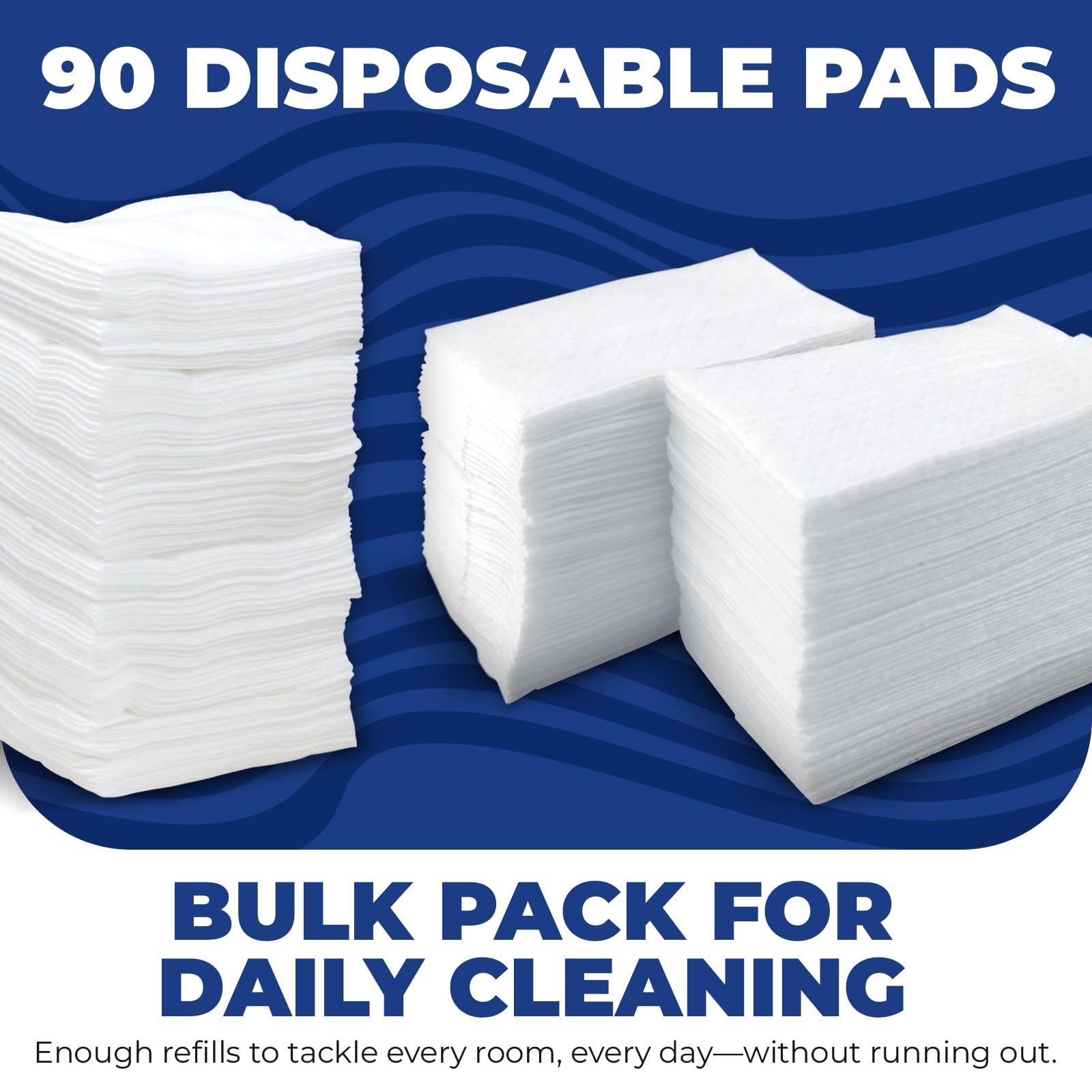 Dry Mop Pad Refills 90pack | Fits Swiffer Dry Sweeping Cloths For Dirt Dust Ha