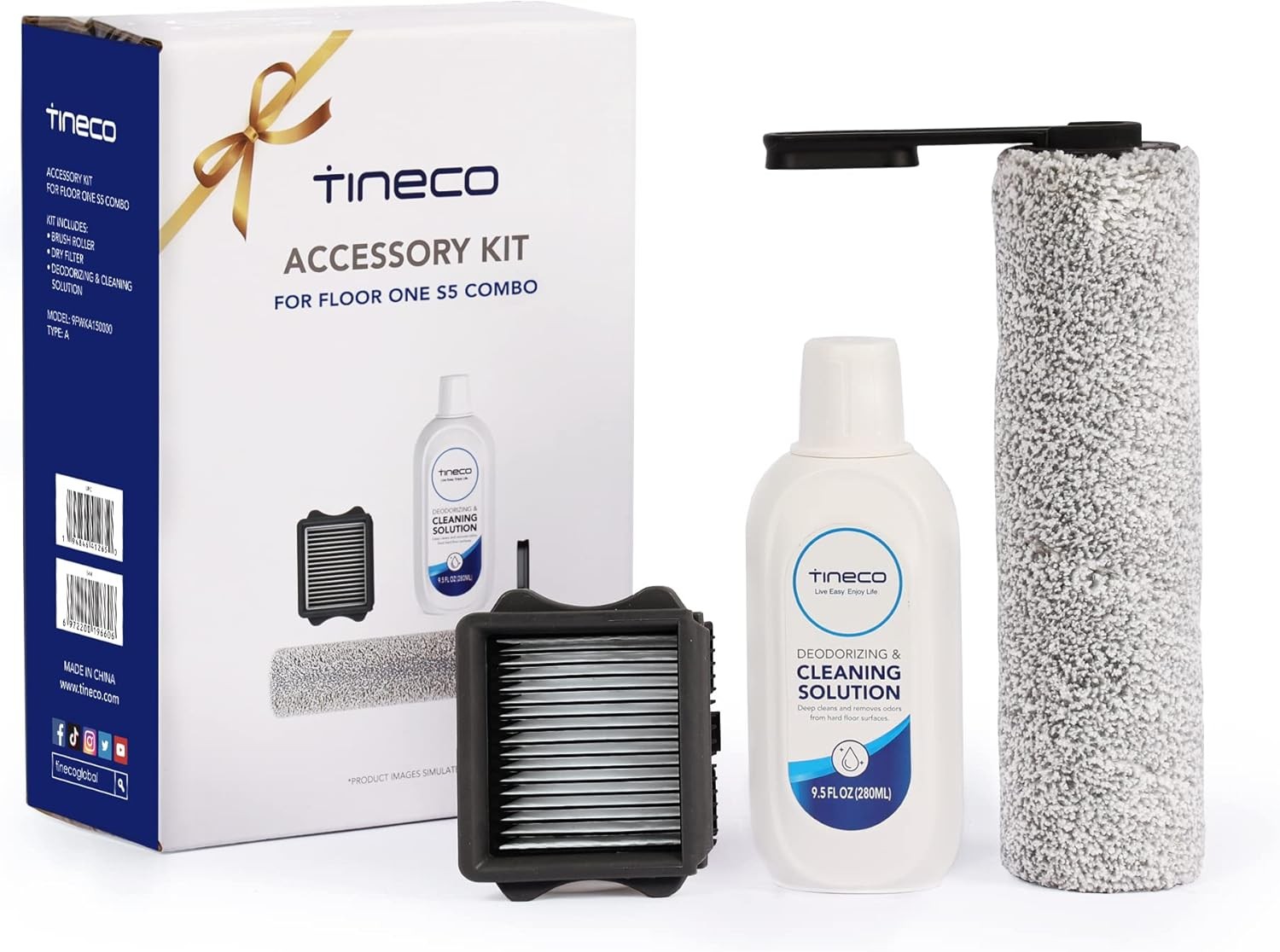 Floor ONE S5 Combo Replacement Assembly Brush Roller 280ml Solution Set
