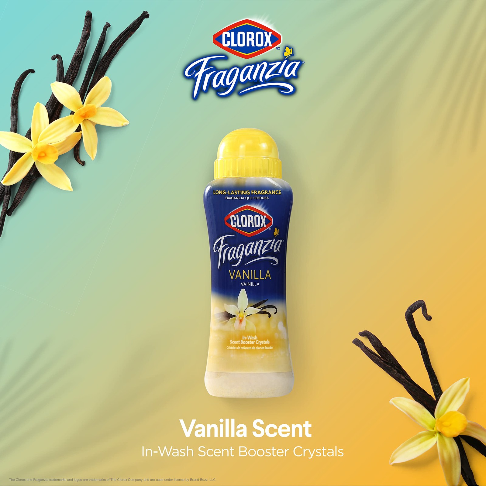 Clorox Fraganzia Vanilla Laundry Crystals 2 Pack Scent Booster 1 Ounce Each