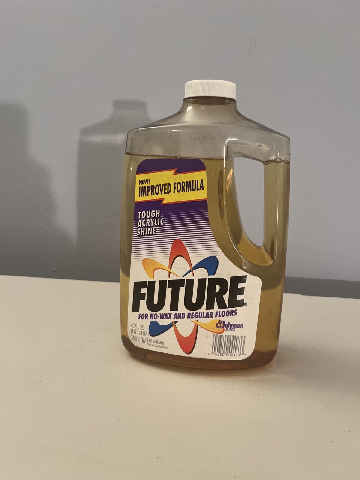 Vintage Future No Wax Floor Shine Johnson 90% Full Floor Cleaner