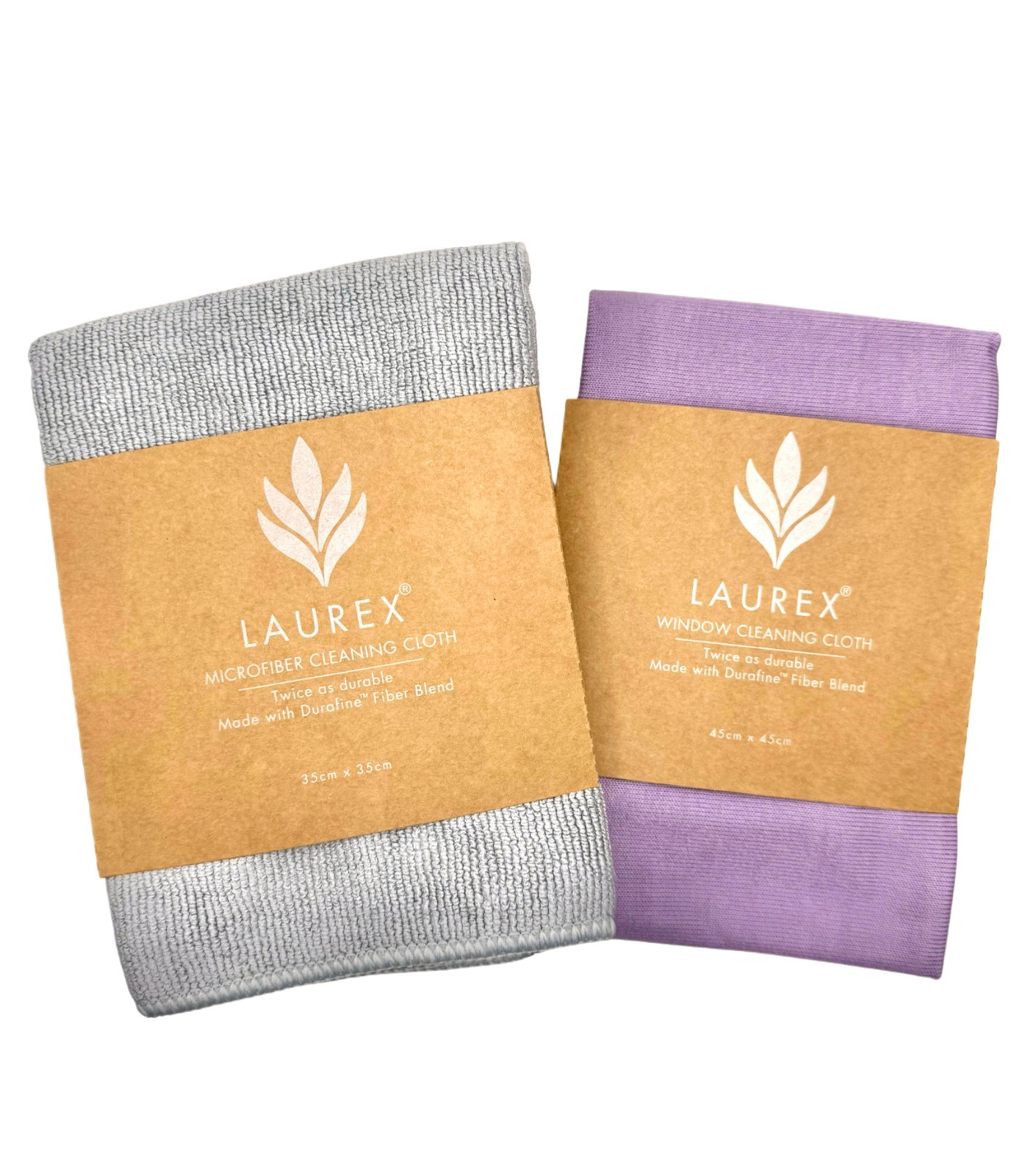 Microfiber Cleaning Cloths Set of 2 – Window, All Purpose – Scratch Free LAUREX