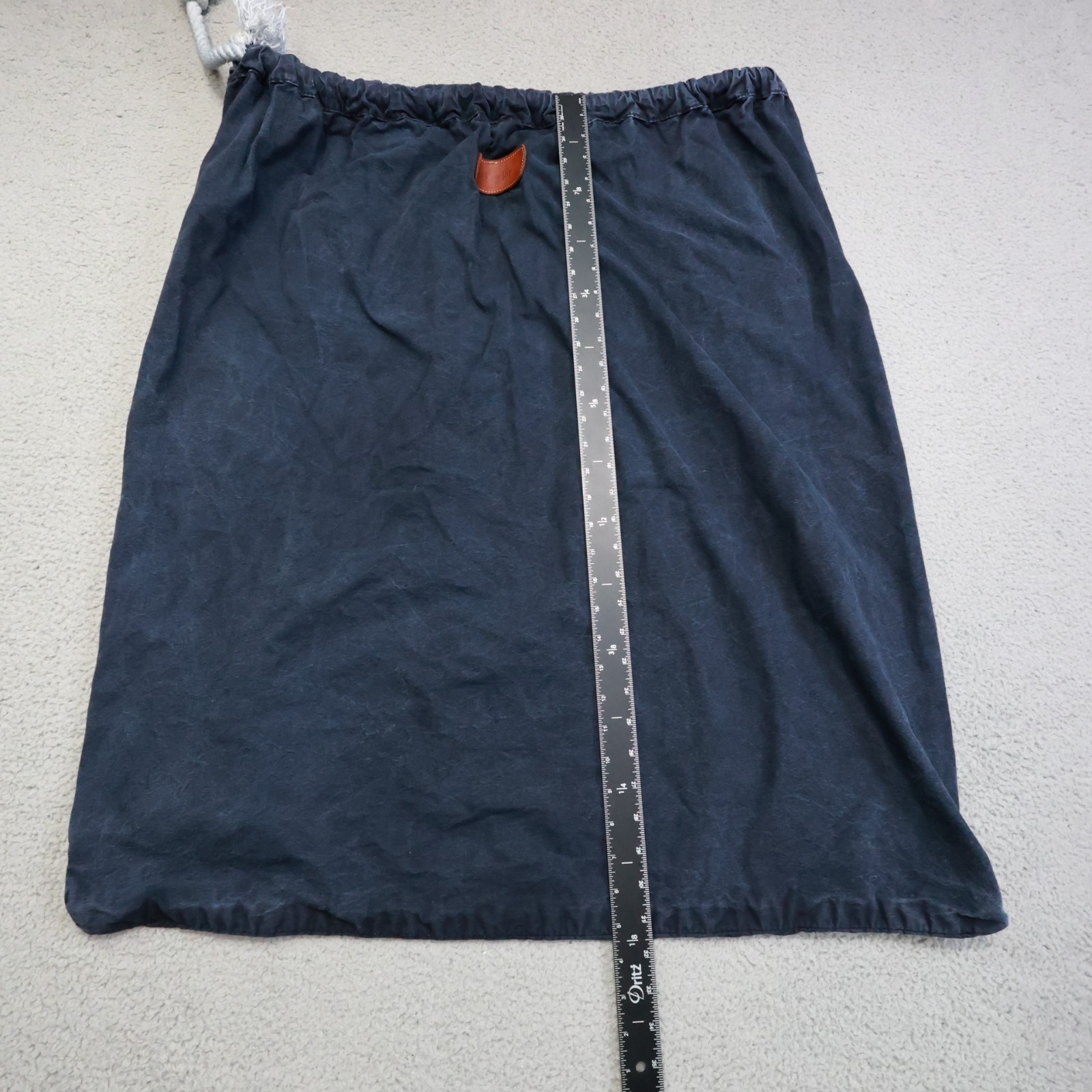 Jon Hart Design Large Navy Blue Heavy Canvas Drawstring Laundry Bag