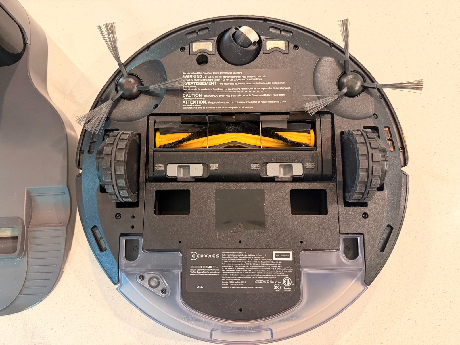 Ecovacs Deebot OZMO T8+ robot vacuum with new add-ons and parts – works great!