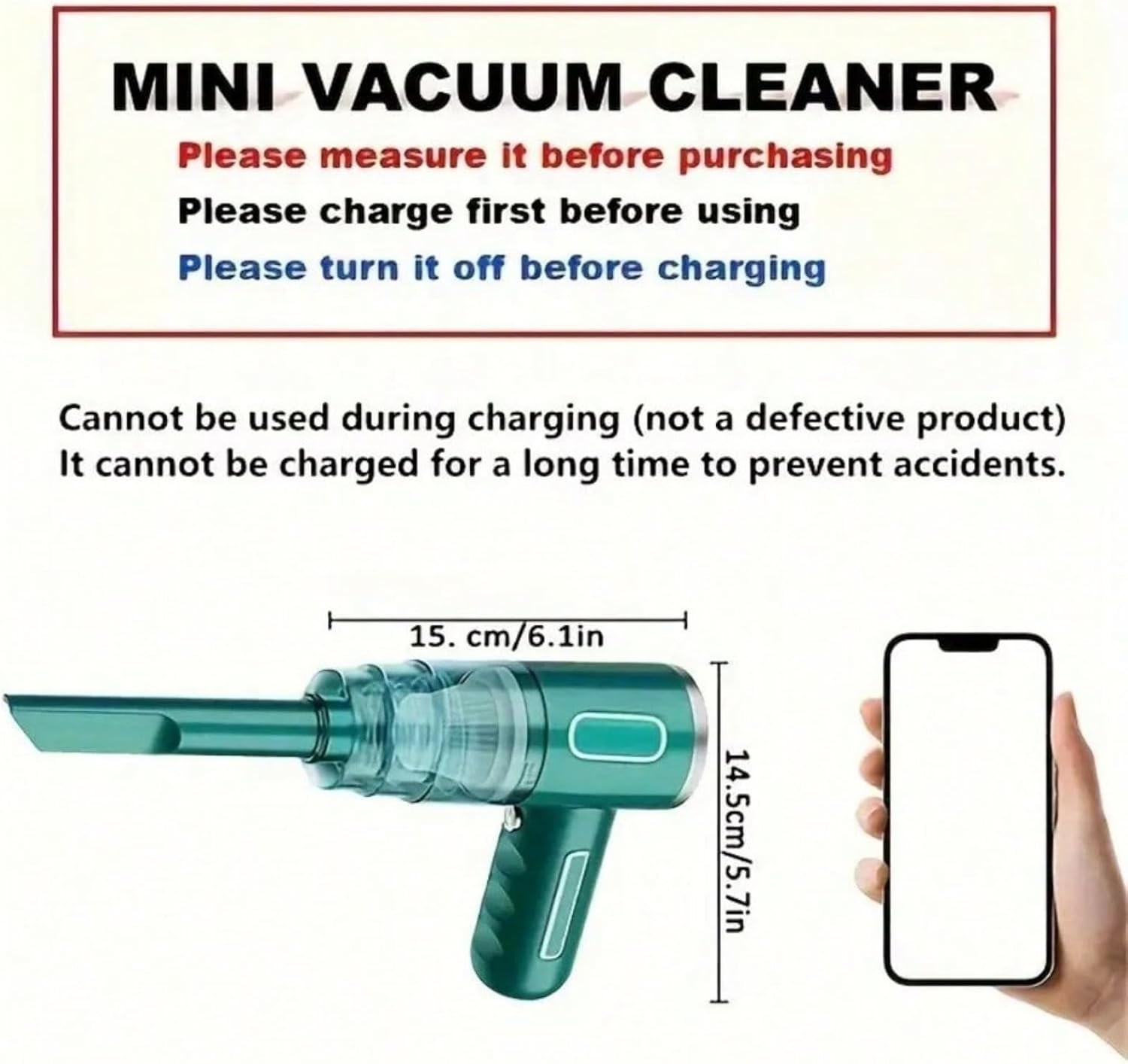 29000PA Cordless Hand Held Vacuum Cleaner Mini Wireless Portable Car Auto Home