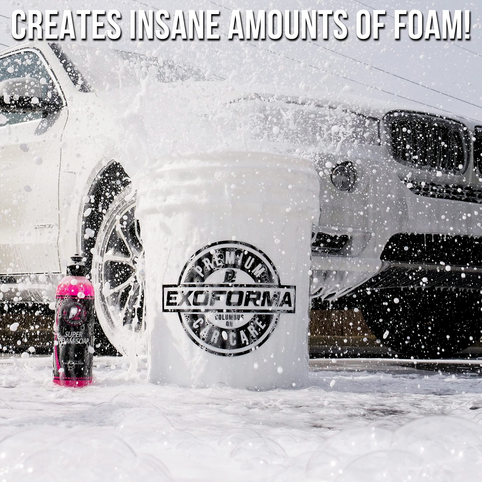 ExoForma Super Foam Soap – High Suds Car Wash, pH 16 Fl Oz (Pack of 1), Pink
