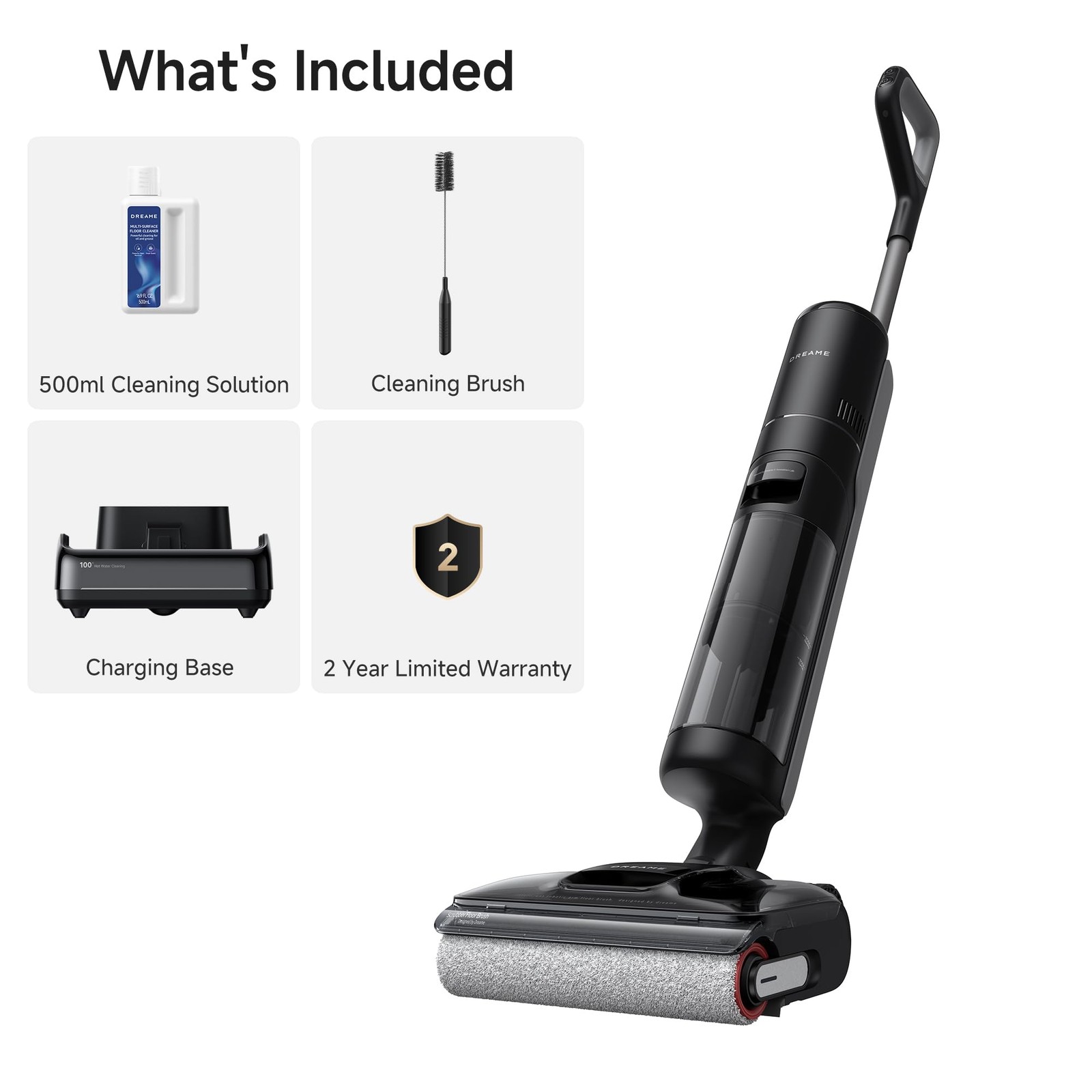 DREAME H12 Pro Gen2 Vacuum Mop, 0 Tangle Wet Dry Vacuum Cleaner