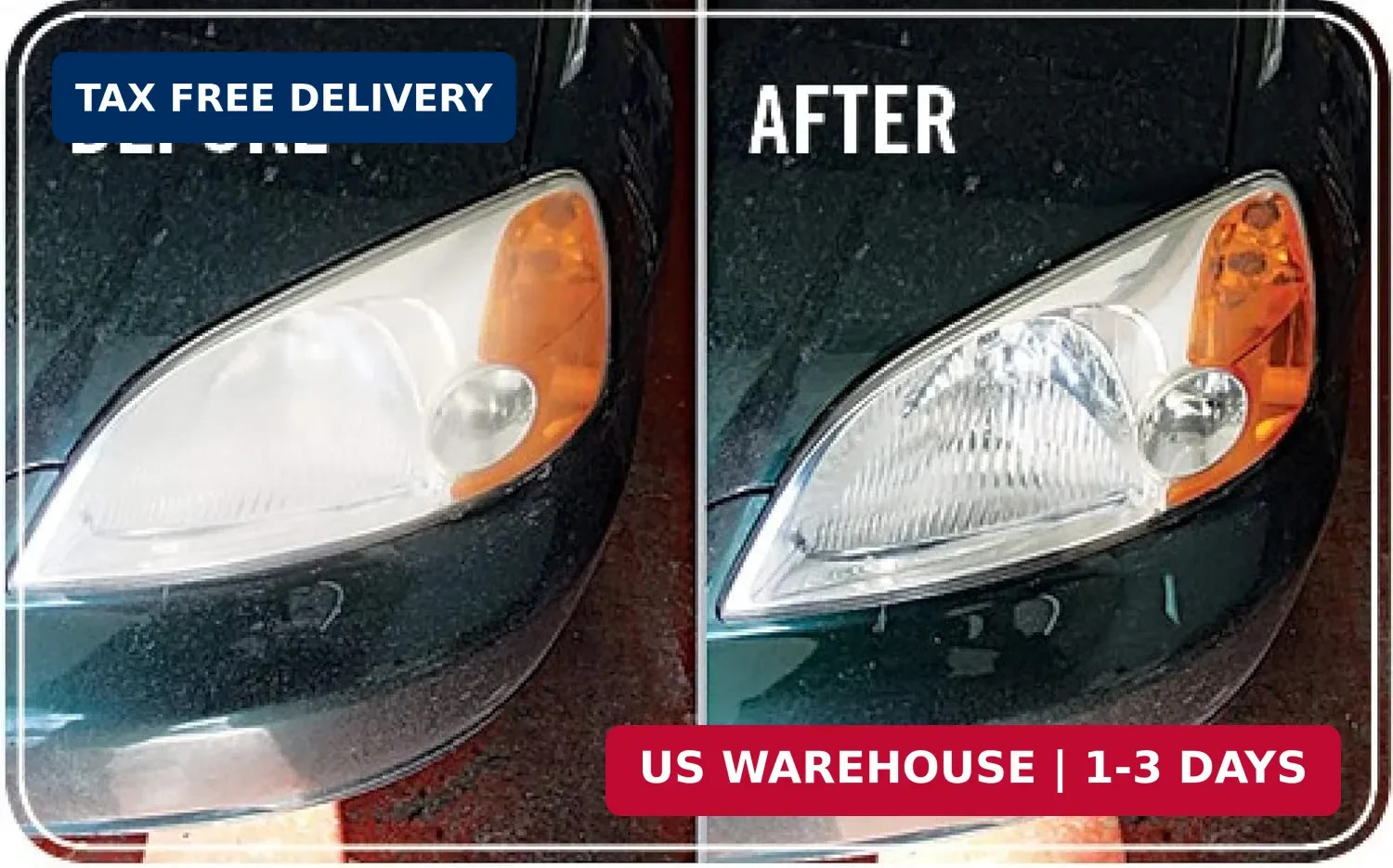 Blue Magic 725CD-06 Headlight Lens Restorer – 8 oz.
