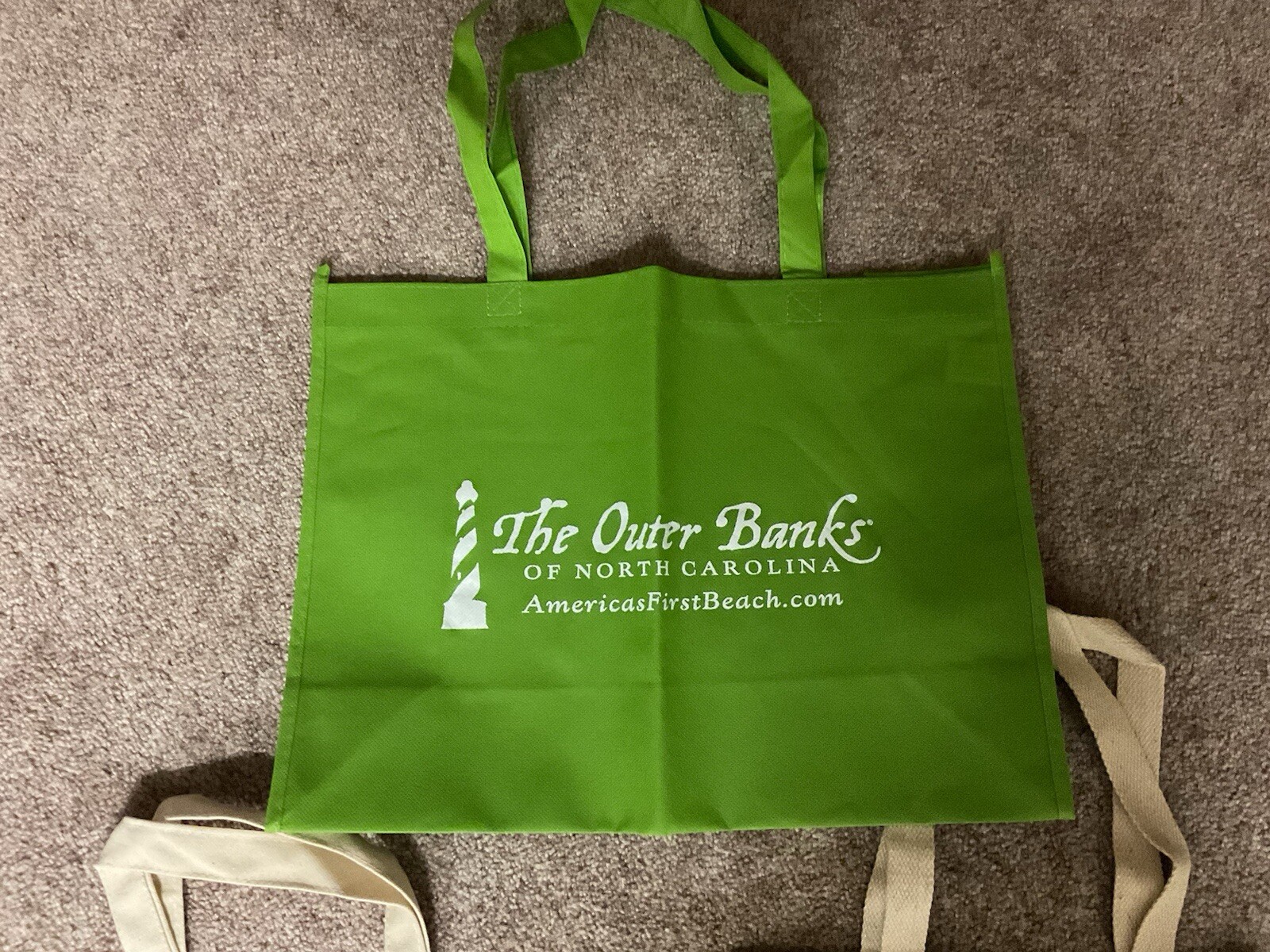 Lot of 5 Miscellaneous Sized Advertising Canvas Totes Bags.