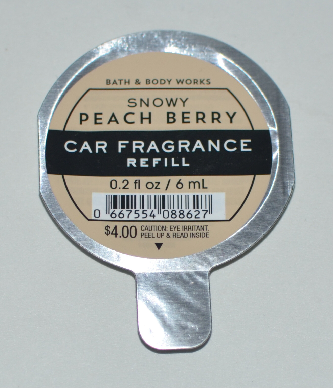 LOT OF 5 BATH & BODY WORKS SNOWY PEACH BERRY SCENTPORTABLE FRAGRANCE CAR REFILL