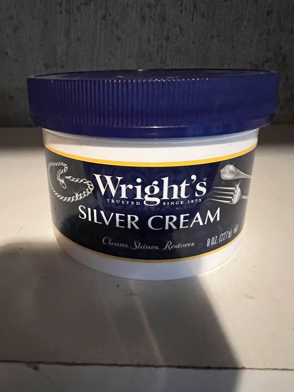 New Wright’s Silver Cream 8 oz Polish Cleans & Shines Jewelry Silver Chrome