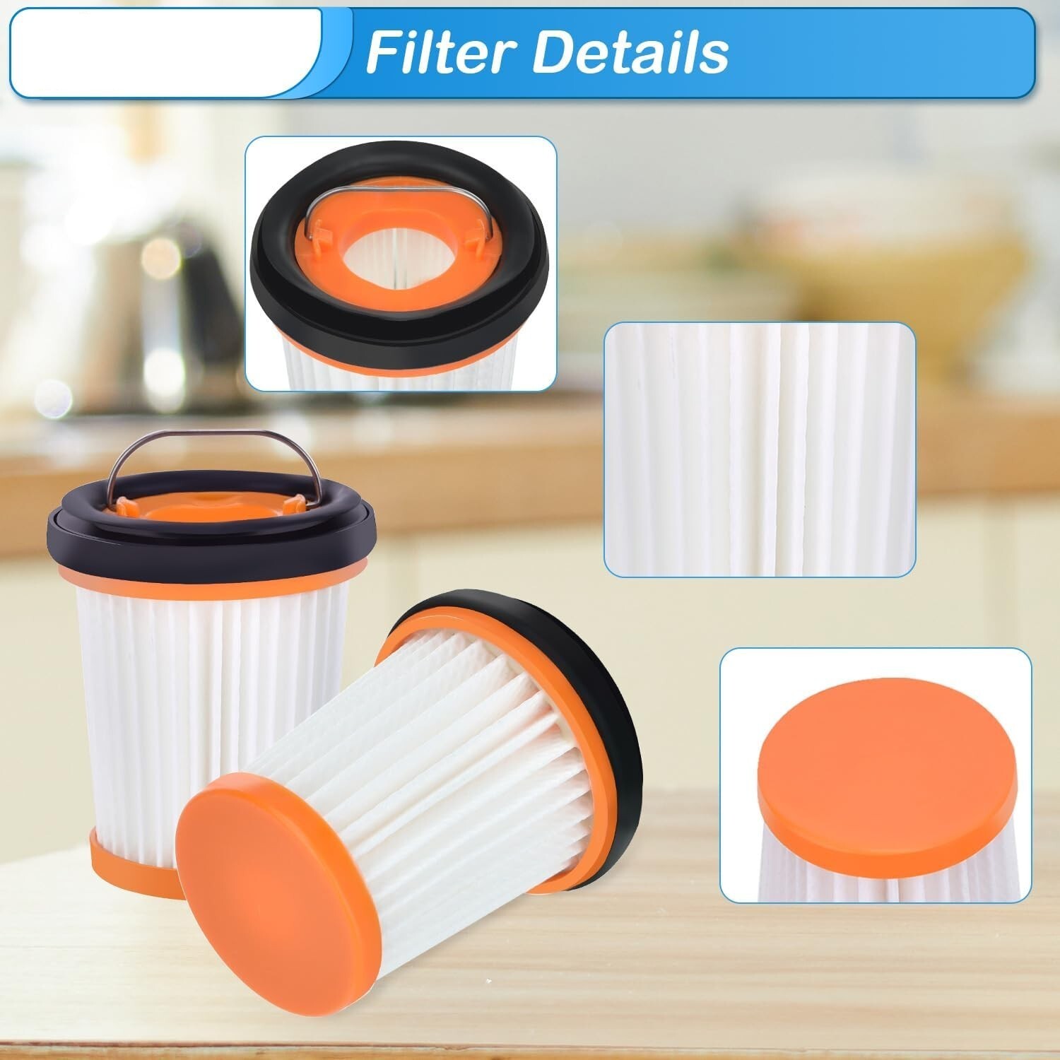 WV201 Filter for Shark Wandvac ION W1 S87 Fabric Cordless Handheld Vacuum WV200