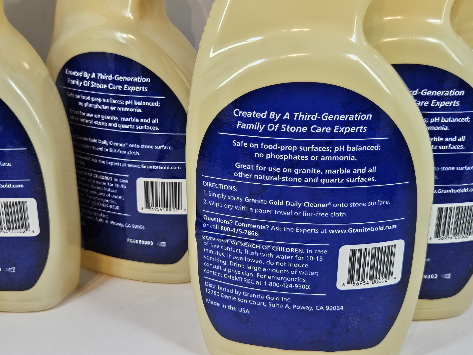 Lot of 6 24oz Bottles Granite Gold Daily Cleaner for Granite Marble Quartz Stone