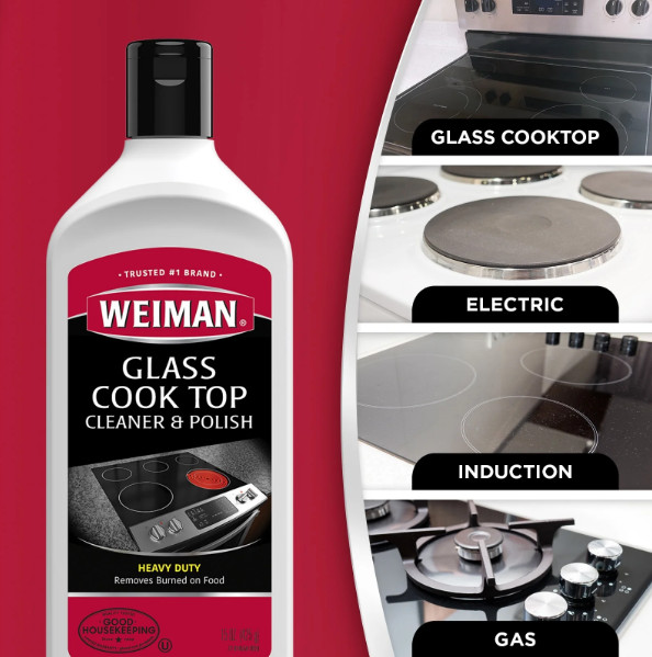 Weiman Glass Cook Top Cleaner, 15 Oz