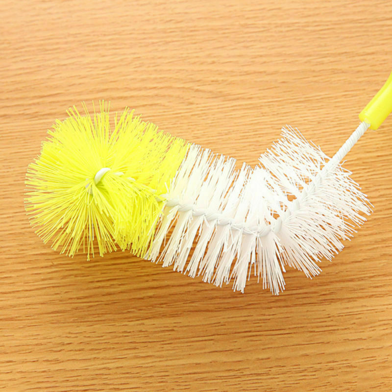 New Bendable Long-handled Brush Bottle Cup Cleaning Brush Scrubbing Cleaner Pot