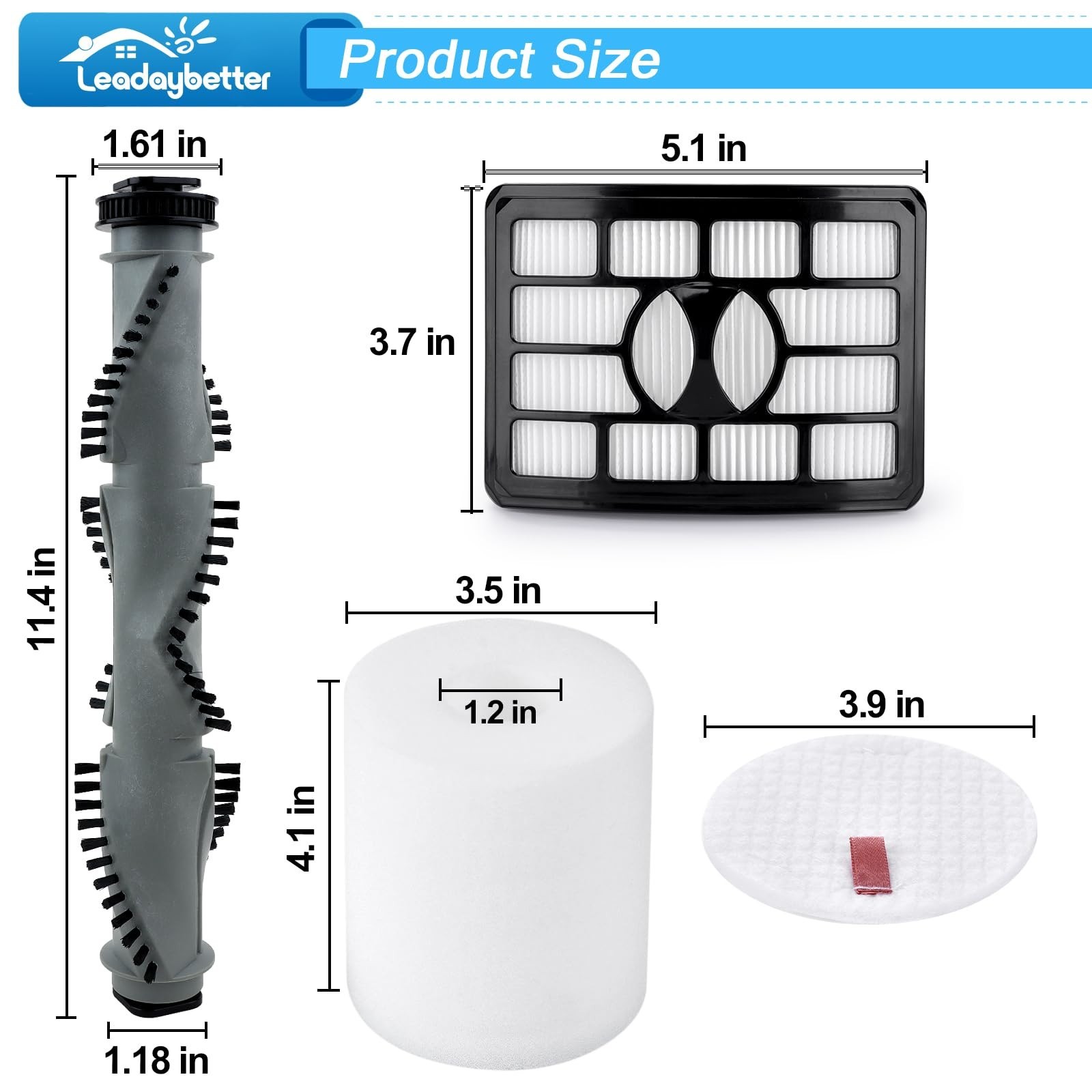 Replacement Parts Kit for Shark Rotator Vacuum NV500 NV501 NV502 | Brush Roll, B