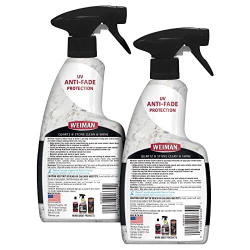 Weiman Quartz Countertop Cleaner and Polish (2 Pack) Clean and Assorted Sizes