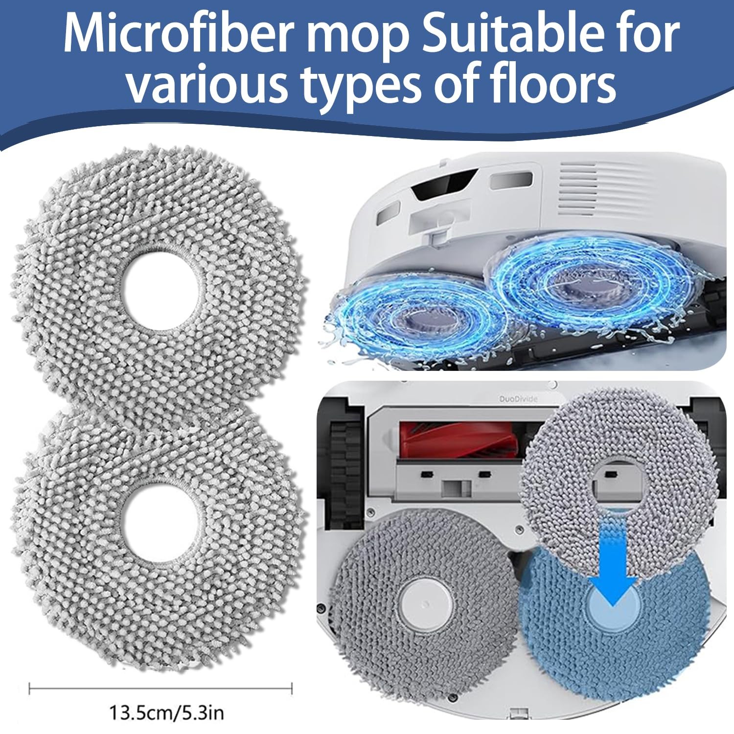 Replacement Accessories kit Compatible with Roborock QV 35A / QR 798 Vacuum C…