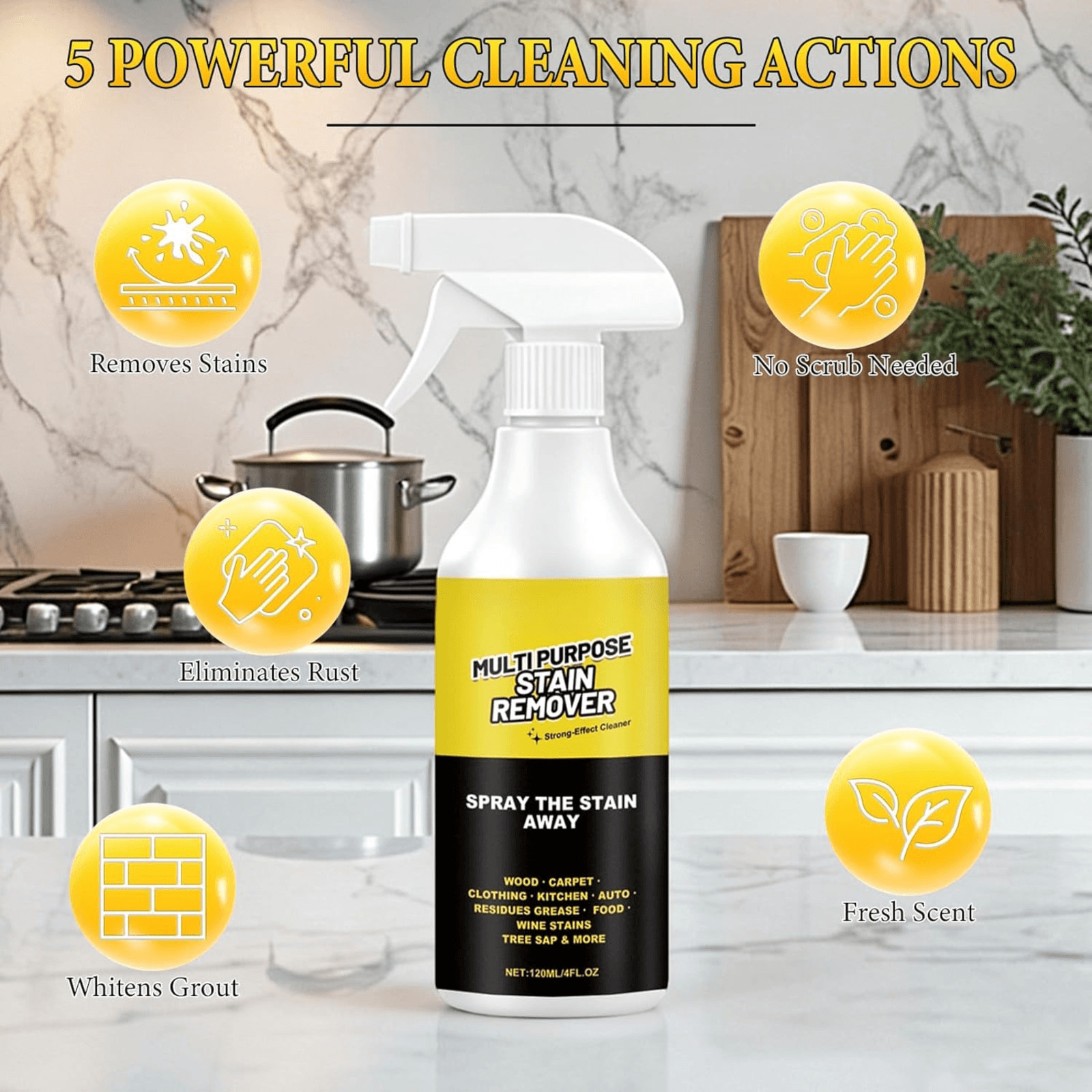 All Purpose Cleaner Spray for Alien Multi-Purpose Stain Remover, Powerful Cleane