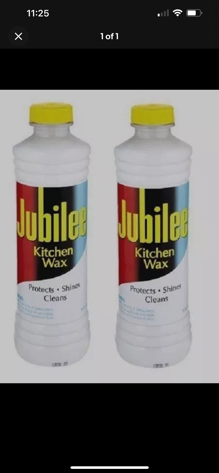 2pk ~ 15oz JUBILEE Kitchen Wax CLEANER Protects Shines Multi Room & Surface NEW