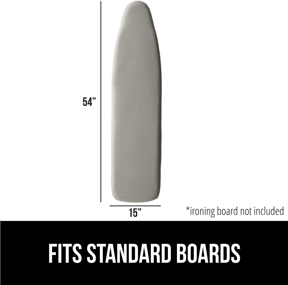 GORILLA GRIP Ironing Board Cover 15×54 Silver Silicone 400°F Scorch Resistant