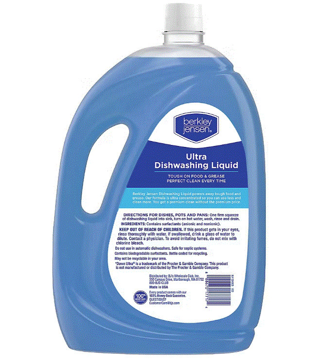 Berkley Jensen Dishwashing Liquid Dish Soap, 3pk 100oz. (No Ship To CA)