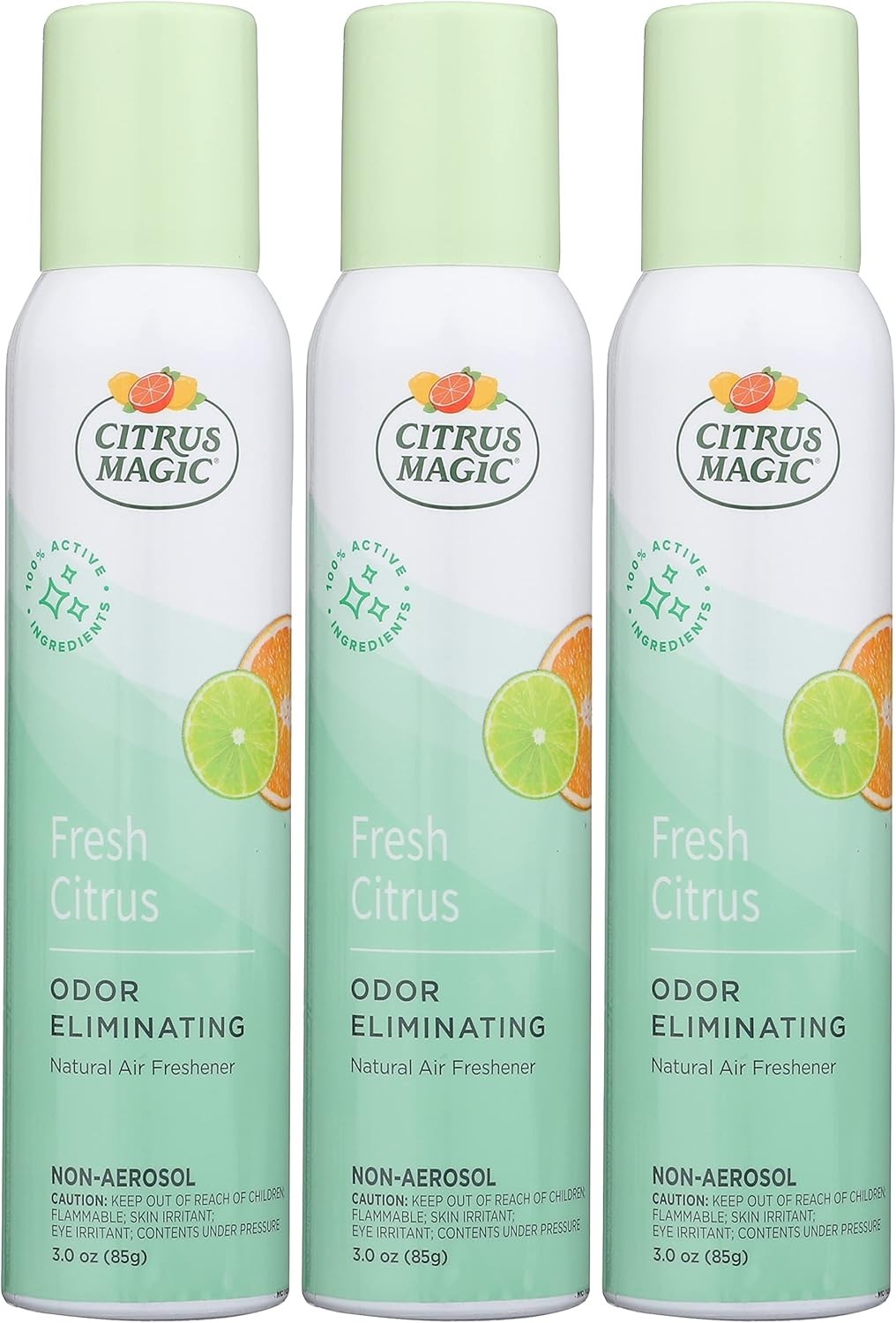 Citrus Magic Freshener Odor Eliminating Air Freshener Spray, 3 Ounce (Pack of 3)