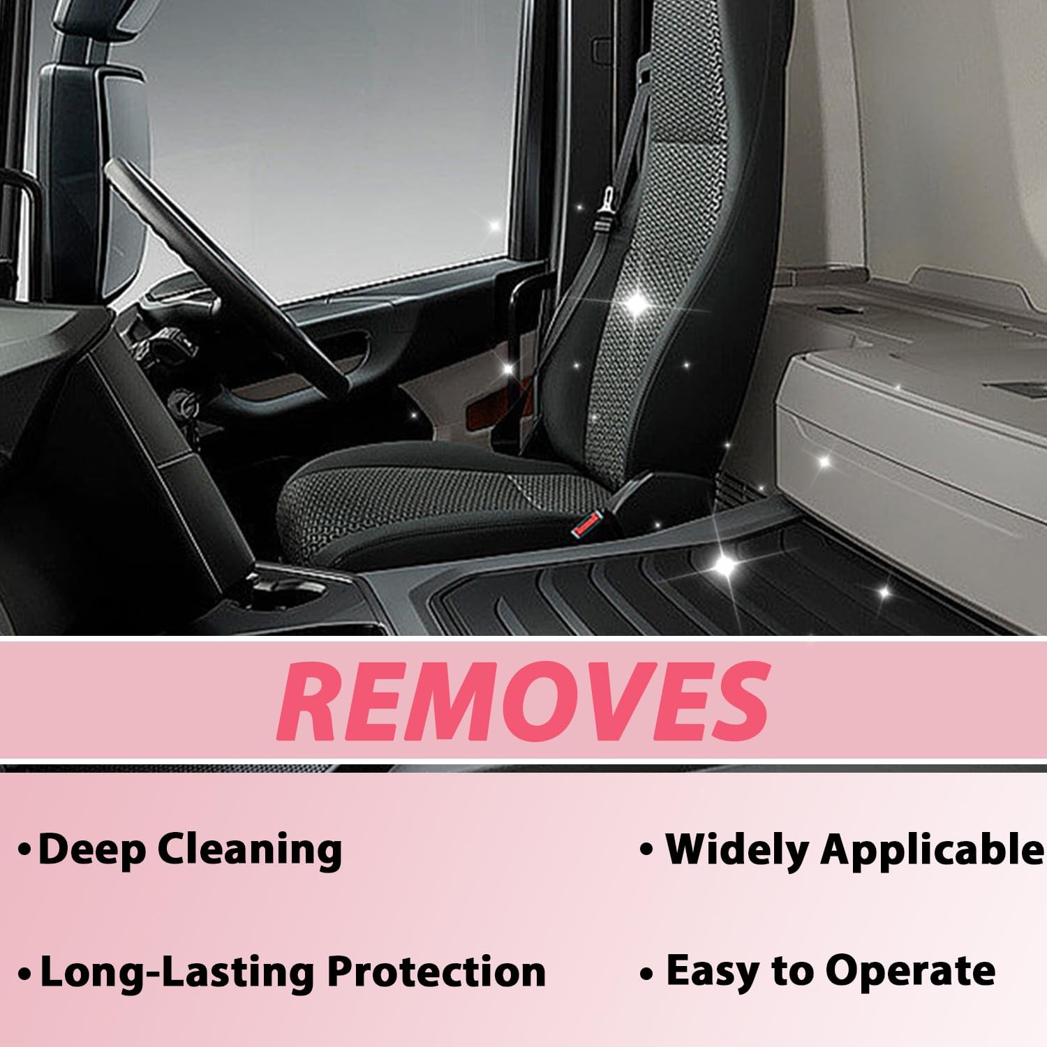 XiuFa Car Interior Cleaner,100ml Cleaner, 0.5 Fl Oz (Pack of 2)