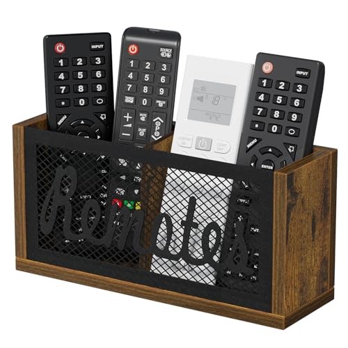 Remote Control Holder Wall Mount, TV Remote Holder for 8.03″x2.48″x3.9″ Brown