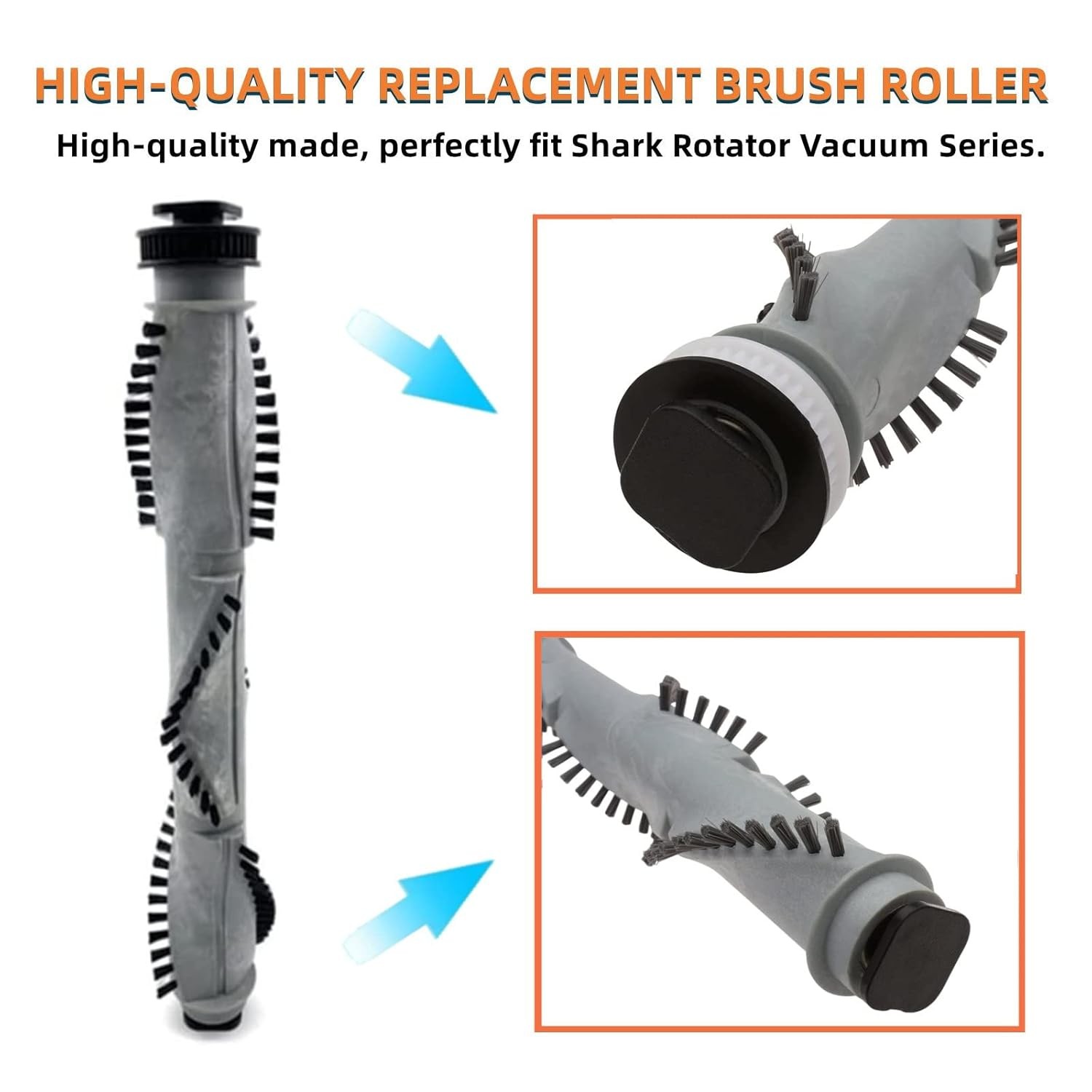 Replacement Brush Roll for Shark Rotator NV500 NV501 NV501C NV502 NV505 NV550 NV
