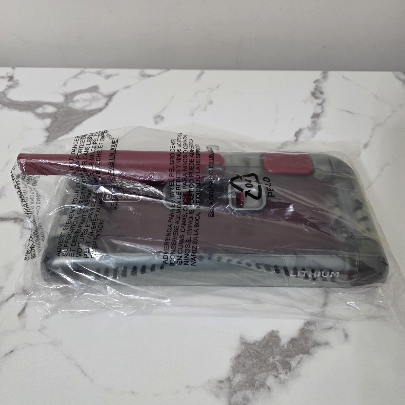 Black+Decker 50 Minute Powered Floor Sweeper Red HFS115J10