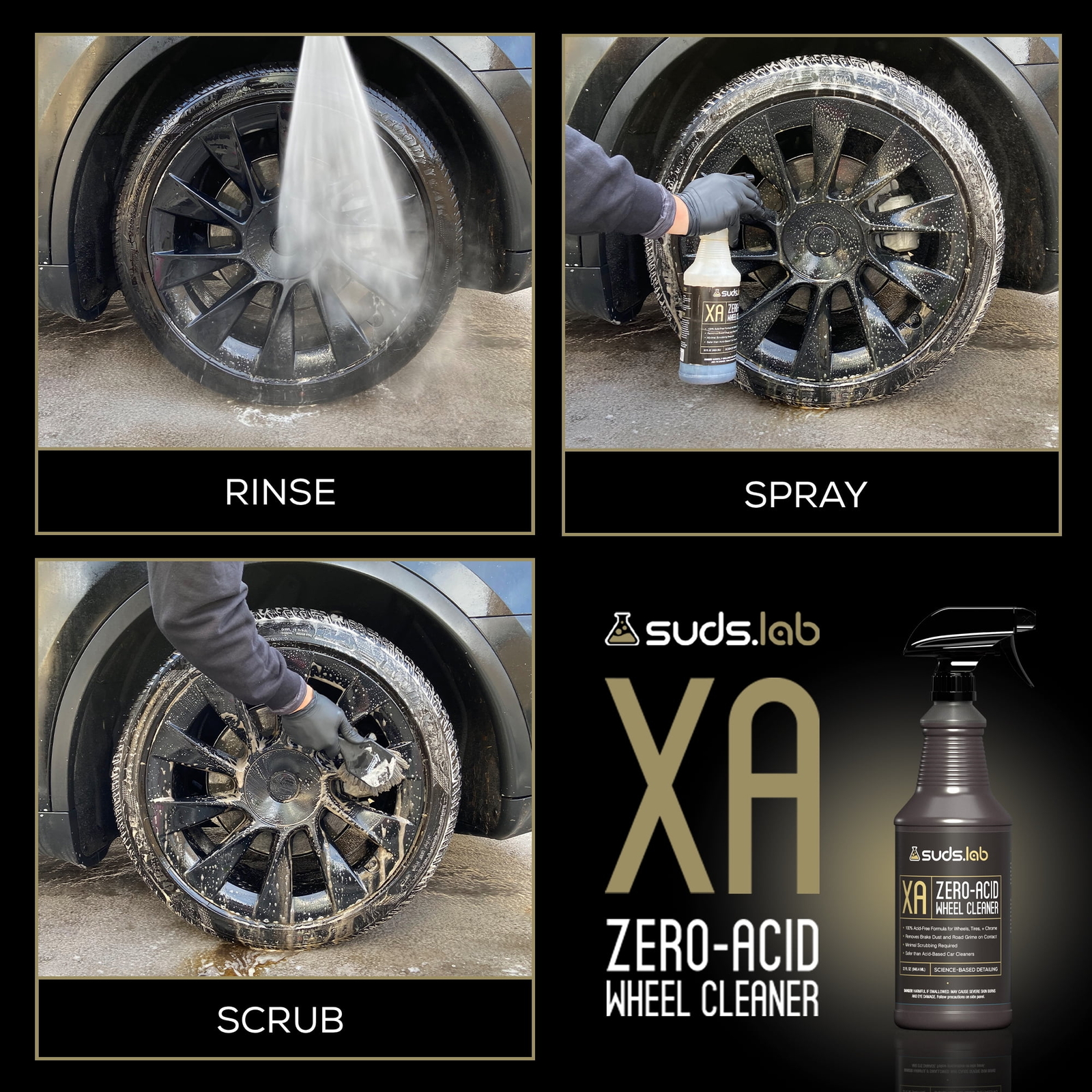 NEW, XA Zero-Acid Wheel Cleaner 32 oz.