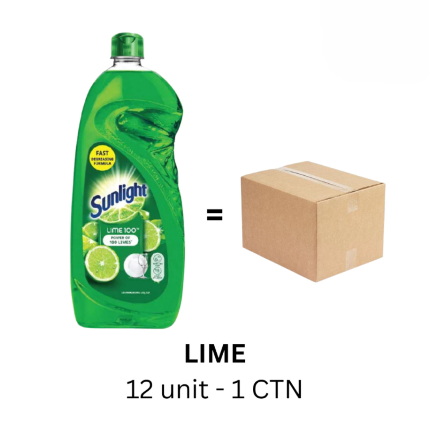 800ml x 12 Bottles – 1 Carton Sunlight Dishwashing Liquid, 7 Variants