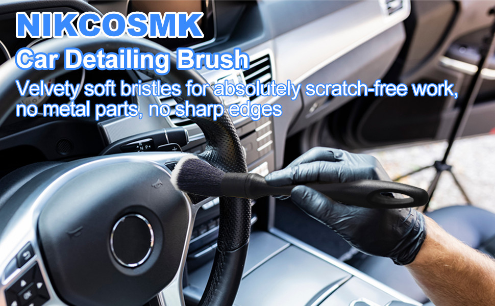 3PCS Wheel Brush Kit for Cleaning Wheel and Tire, Wheel and Rim Brush, Car