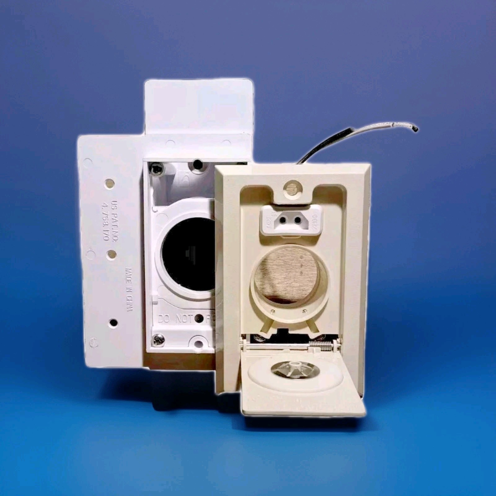 NuTone® CI358IV Ivory Central Vacuum Wall Inlet for Direct Plug-in Power Hoses